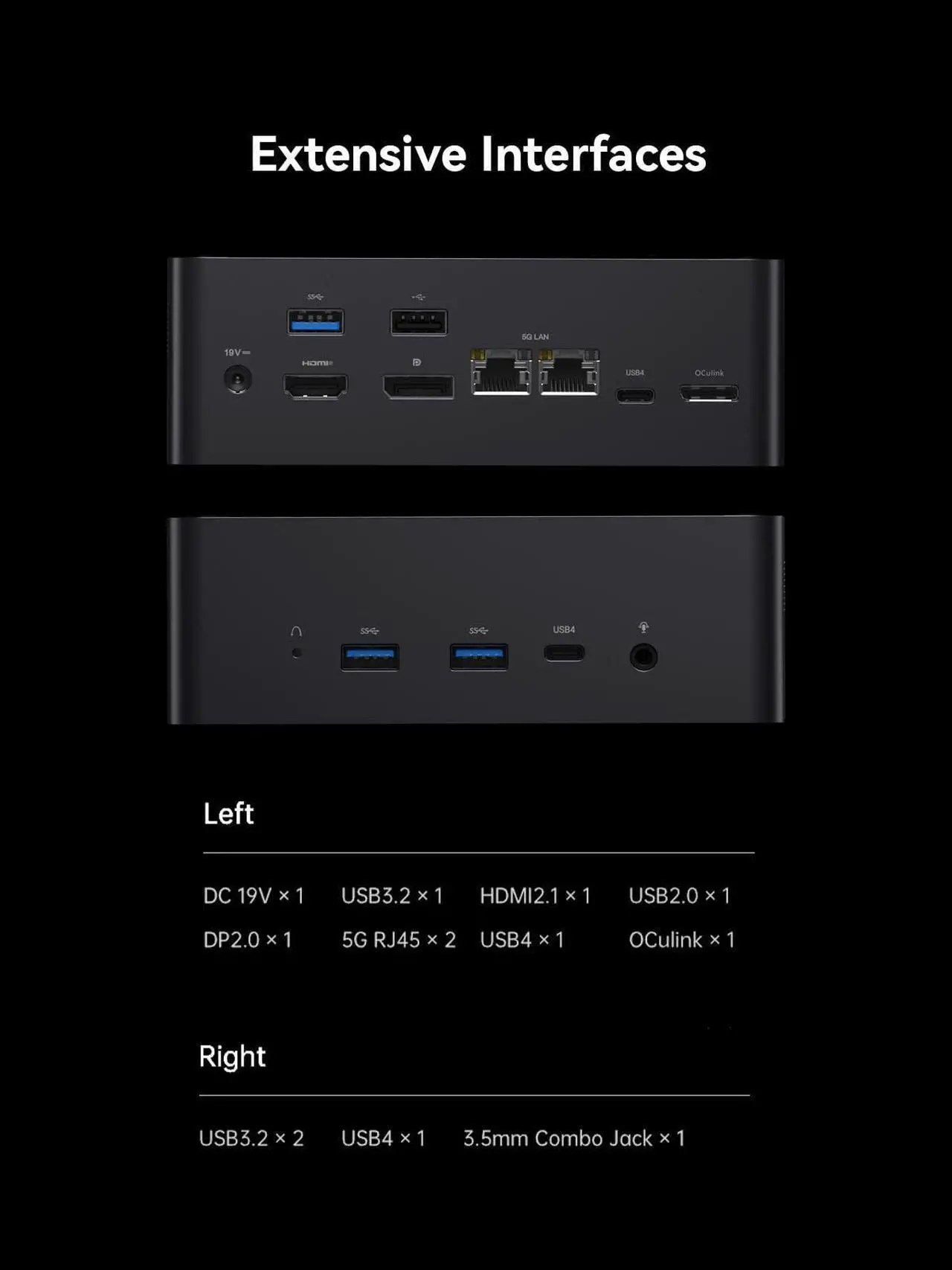 Alt view image 7 of 7 - AtomMan X7 Ti Mini PC Core Ultra 9 Processor 185H Barebone Version Without RAM/SSD/OS Gaming PC, HDMI+DP+2xUSB4 Output, 4 Inch Smart Screen, FHD 1080P Camera, 2X 5Gbps RJ45, WiFi 7, Intel Arc Graphics