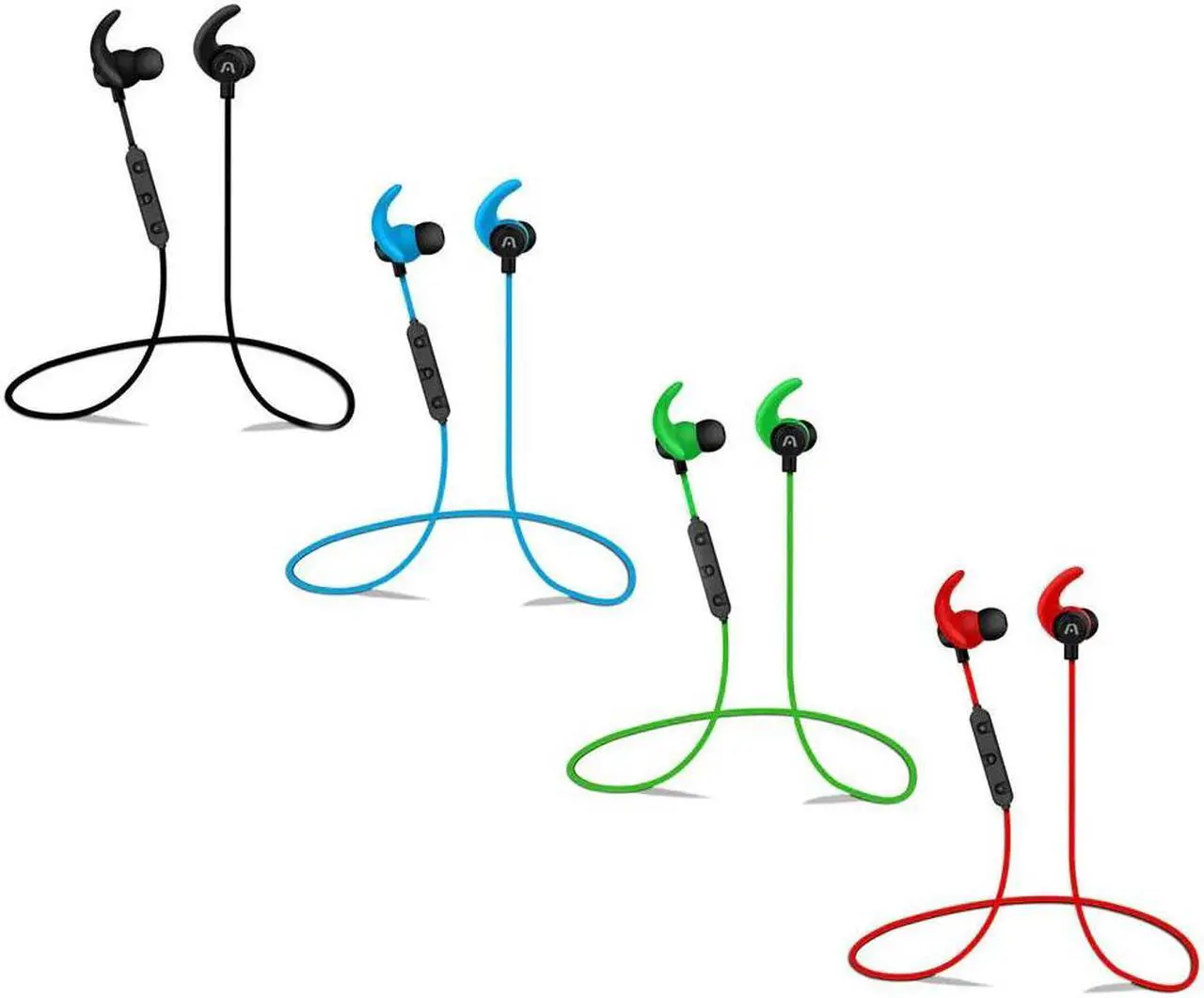 Alt view image 2 of 3 - Sports Earbuds, Wireless Bluetooth, Sweat Proof, Digital Volume Control and built-in Microphone, Soft silicone ear tips. Playback time: Up to 6 hours.