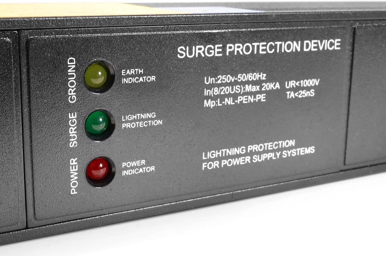 Alt view image 6 of 7 - Valiant Power, Metered, Surge Protection, Rack Mount PDU, Basic 208-230-240-250v/30A, L6-30P Input, (8-C13) Outlets, 1U Horizontal Rackmount (C13) 3 Year Warranty, Crypto Mining