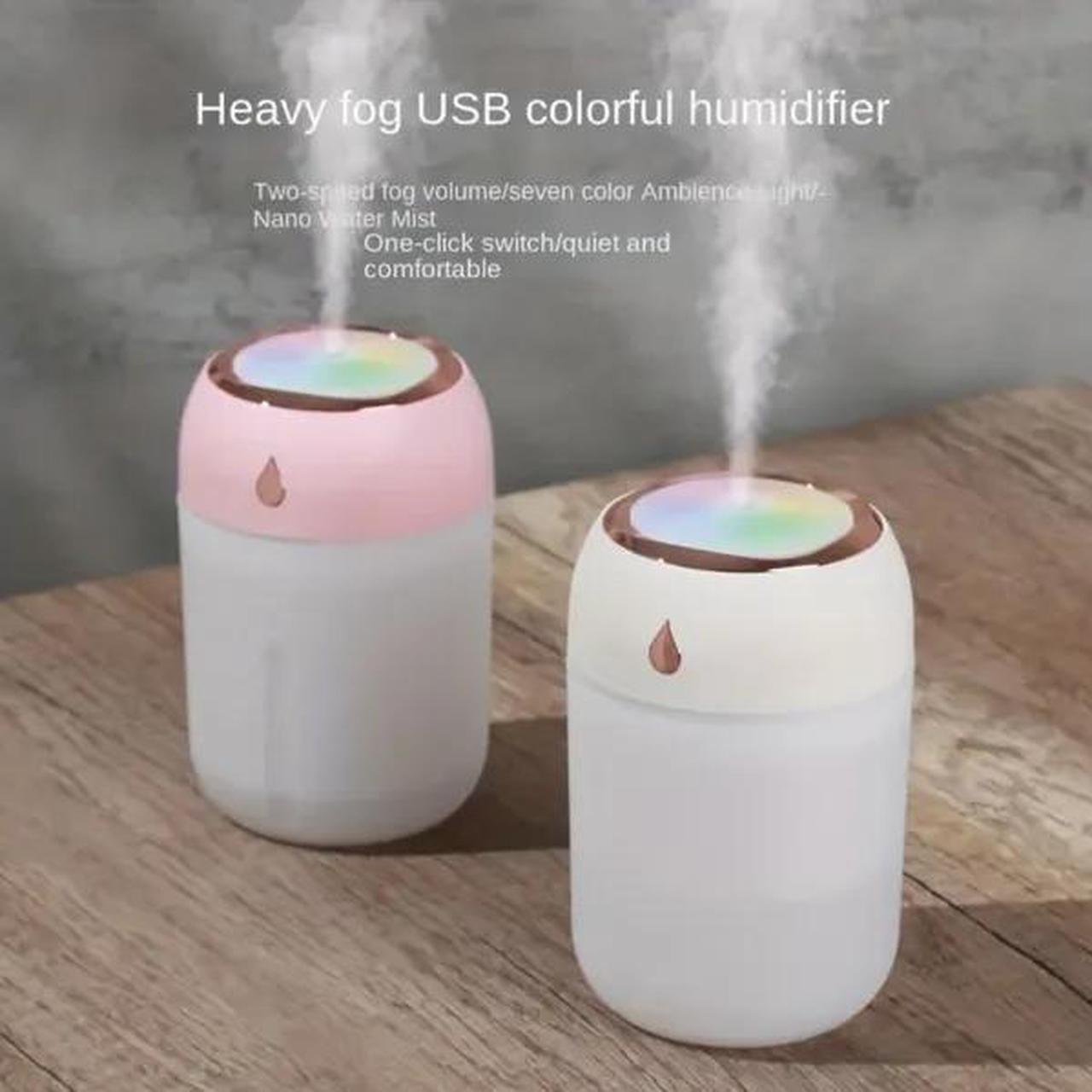 Main image of Portable Mini Humidifier, 220ml/330ml,Small Cool Mist Humidifier, USB Personal Desktop Humidifier For Bedroom Travel Office Home