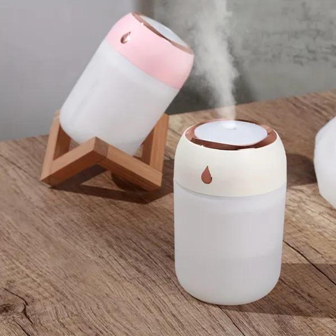 Alt view image 2 of 5 - Portable Mini Humidifier, 220ml/330ml,Small Cool Mist Humidifier, USB Personal Desktop Humidifier For Bedroom Travel Office Home