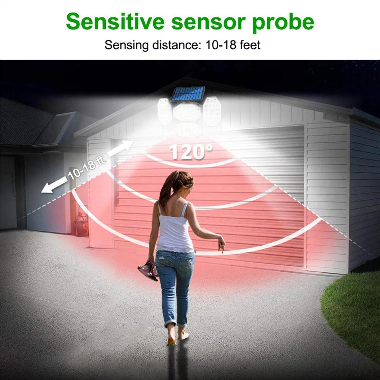 Alt view image 5 of 7 - Upgraded Solar Motion Sensor Light Security Lamp Garden Outdoor Waterproof