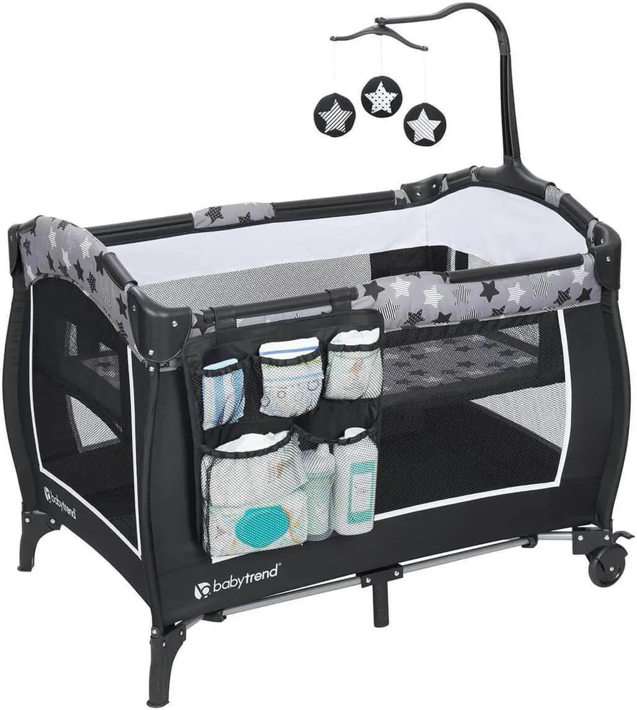 Alt view image 8 of 18 - Baby Trend E Rising Star Nursery Center with Baby Changing Table and Playard