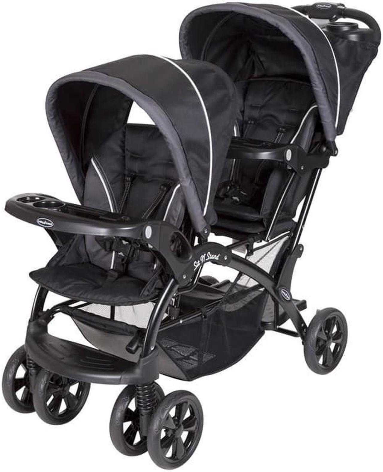 Main image of Baby Trend Sit N' Stand® Double Stroller, Onyx