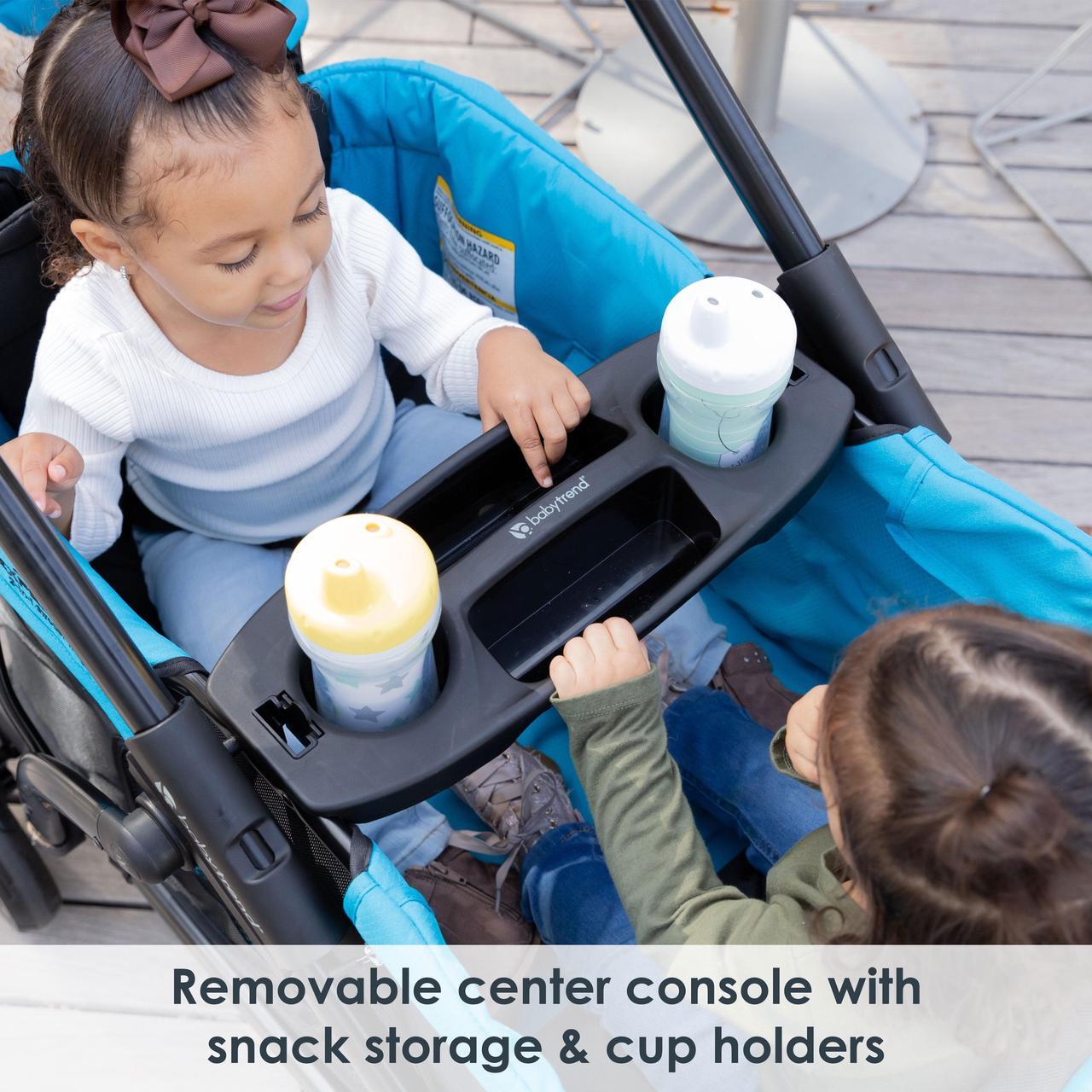 Alt view image 3 of 7 - Baby Trend Expedition 2-in-1 Stroller Wagon PLUS, Ultra Marine