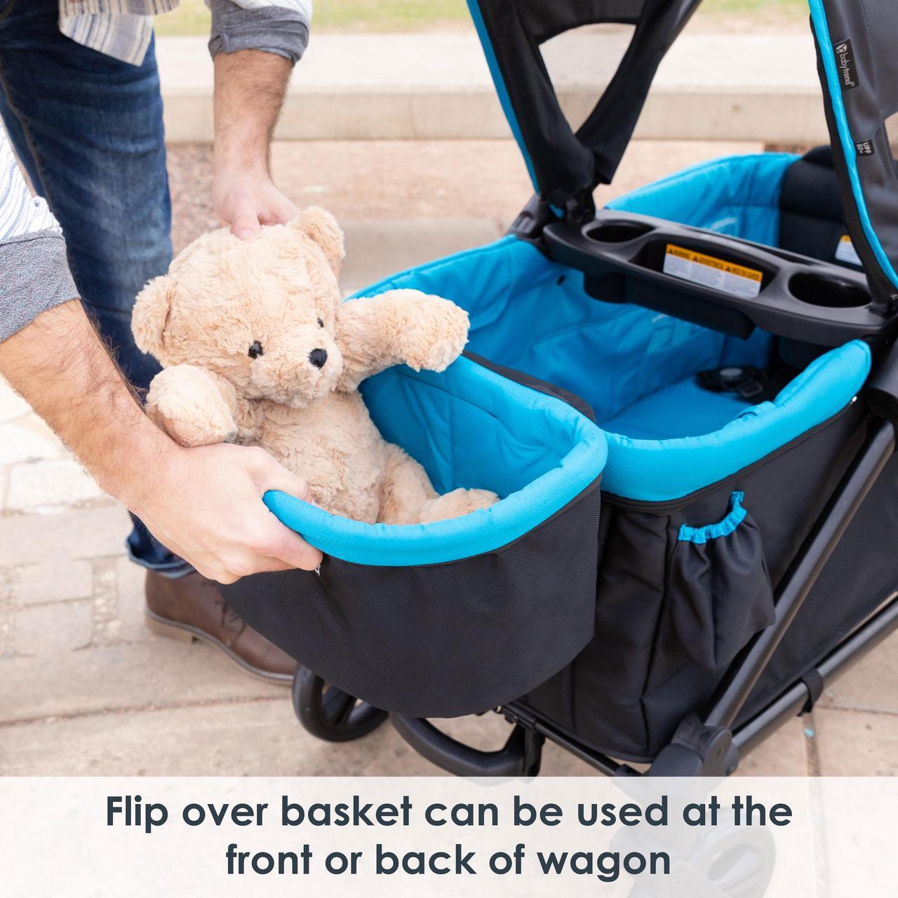 Alt view image 4 of 7 - Baby Trend Expedition 2-in-1 Stroller Wagon PLUS, Ultra Marine
