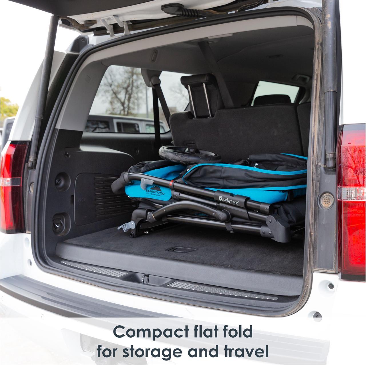 Alt view image 6 of 7 - Baby Trend Expedition 2-in-1 Stroller Wagon PLUS, Ultra Marine