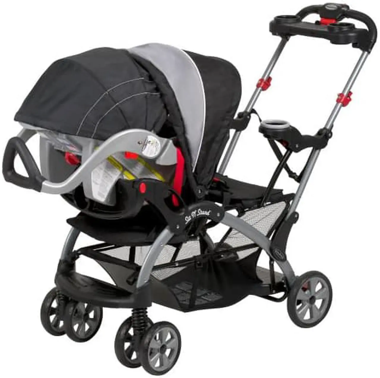 Alt view image 3 of 7 - Baby Trend Sit N' Stand® Ultra Stroller, Phantom