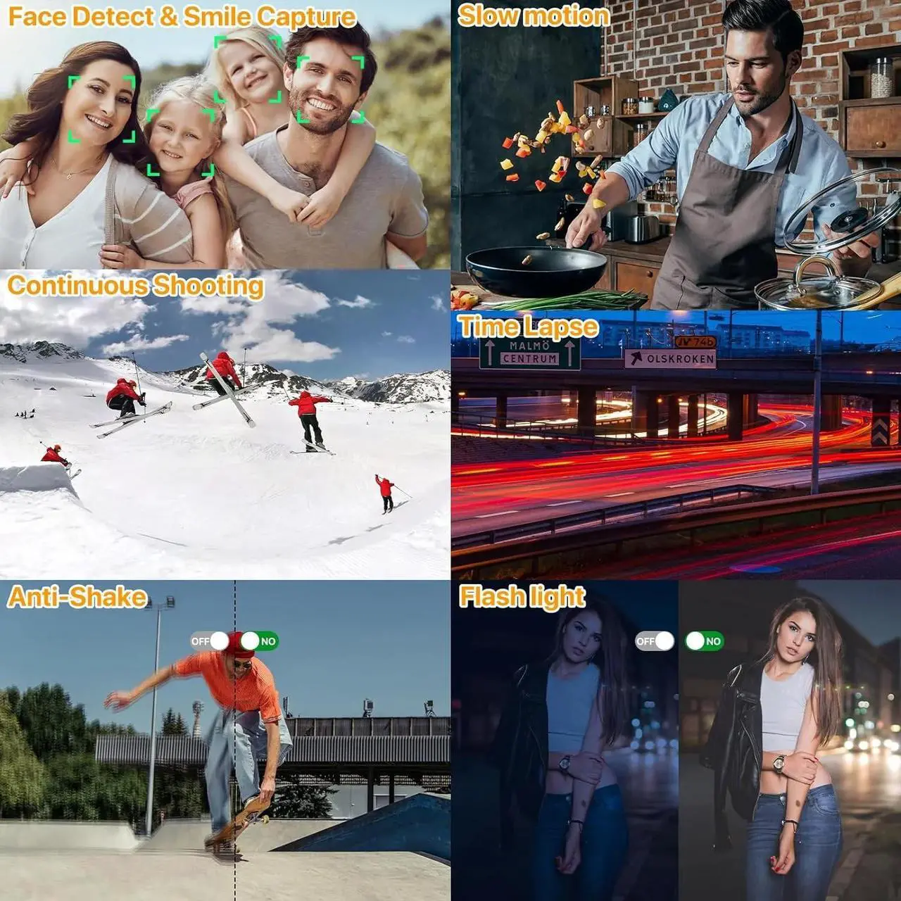 Alt view image 5 of 6 - Digital Camera 4K Vlogging Camera for YouTube with 32G SD Card 180° 3''Flip Screen 16X Autofocus 48MP Video Cameras