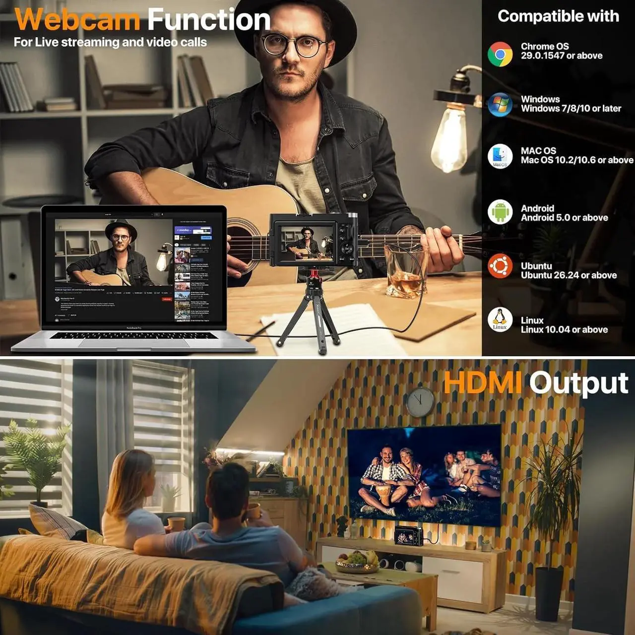 Alt view image 6 of 6 - Digital Camera 4K Vlogging Camera for YouTube with 32G SD Card 180° 3''Flip Screen 16X Autofocus 48MP Video Cameras