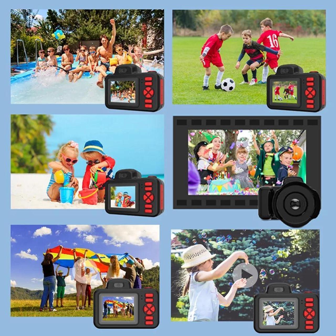 Alt view image 2 of 6 - Digital Cameras for Photography 2'' Display 28MP Video Camera for Vlogging with Flash, 360 Degree Rotatable Lens,Support 9 Language,MP3 Player,Built-in 3 Puzzle Games,Multifunctional Point and Shoot