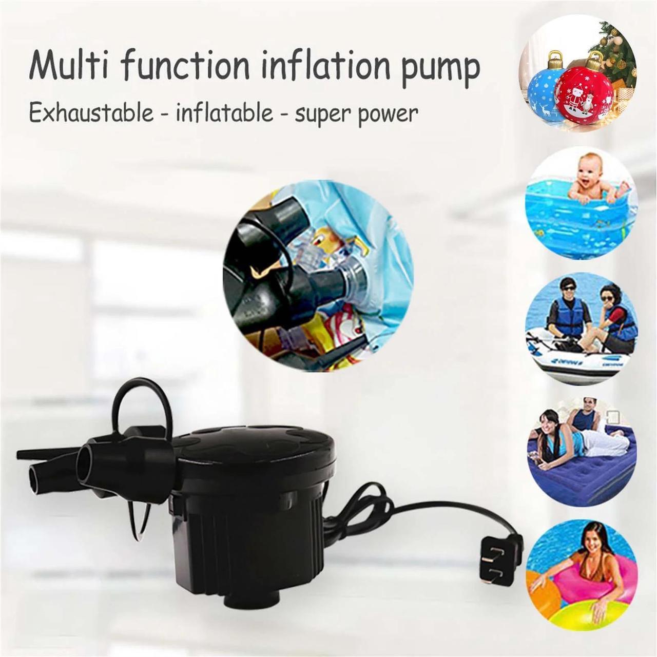 Alt view image 7 of 7 - Electric Air Pump - Portable Quick-Fill Inflator/Deflator Pumps, Air Mattress Pump for Inflatables Paddling Pools,Swimming Ring AC/110V