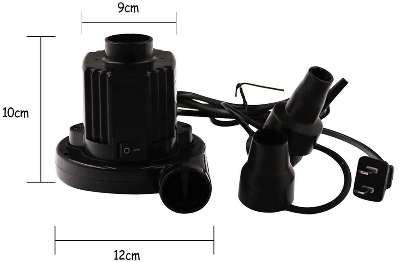 Alt view image 3 of 7 - Air Pump for Inflatables Air Mattress Pump Air Bed Pool Toy Raft Boat Electric Pump