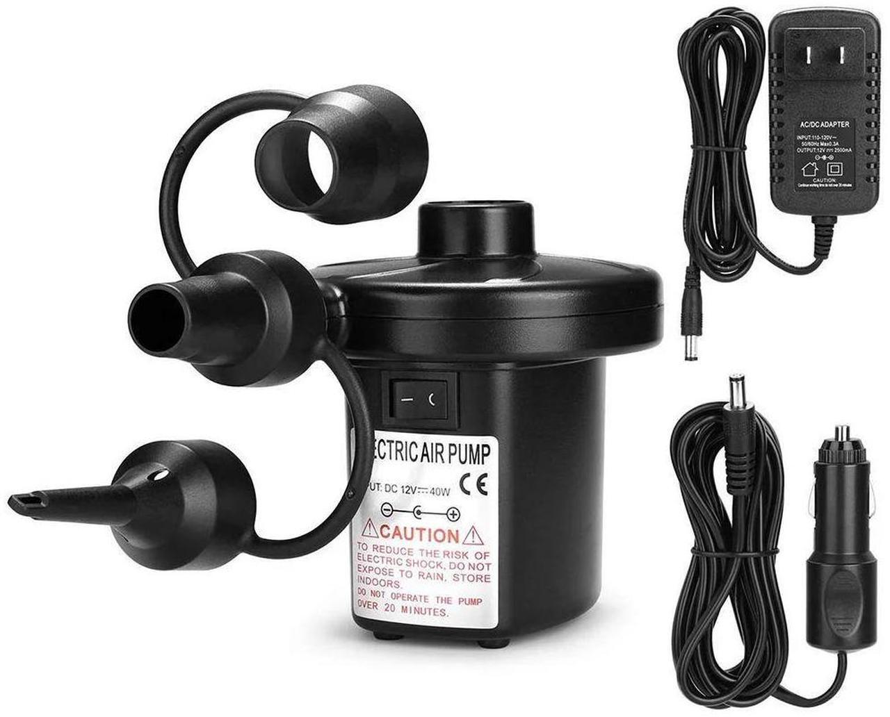 Alt view image 7 of 7 - Air Pump for Inflatables Air Mattress Pump Air Bed Pool Toy Raft Boat Electric Pump