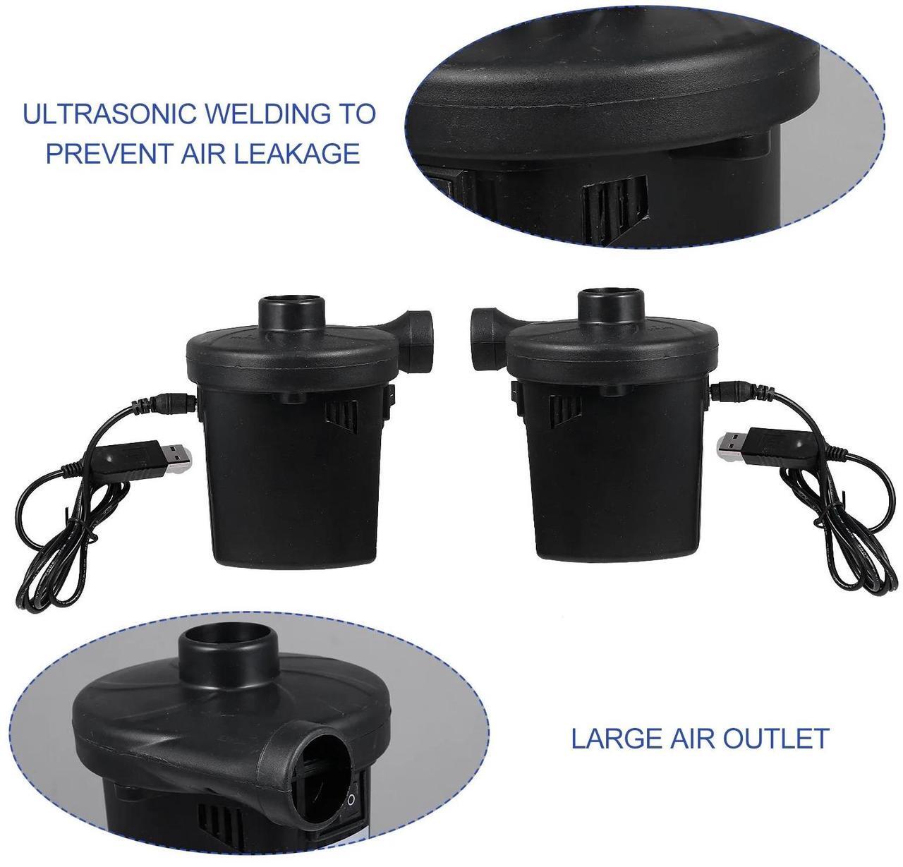 Alt view image 5 of 5 - Electric Air Pump Rechargeable USB Air Mattress Pump Portable Air Pump