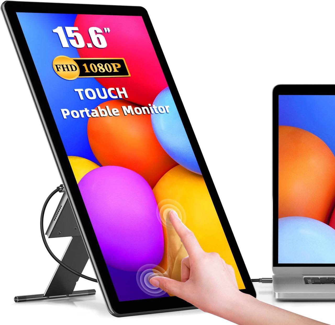 Main image of Touchscreen Gaming Monitor, UPERFECT 15.6 Inch 1080P Portable Laptop Monitor HDMI USB C External Computer Display for Laptop MacBook Phone PS4/5 Switch Xbox Mini PC W/ KickStand