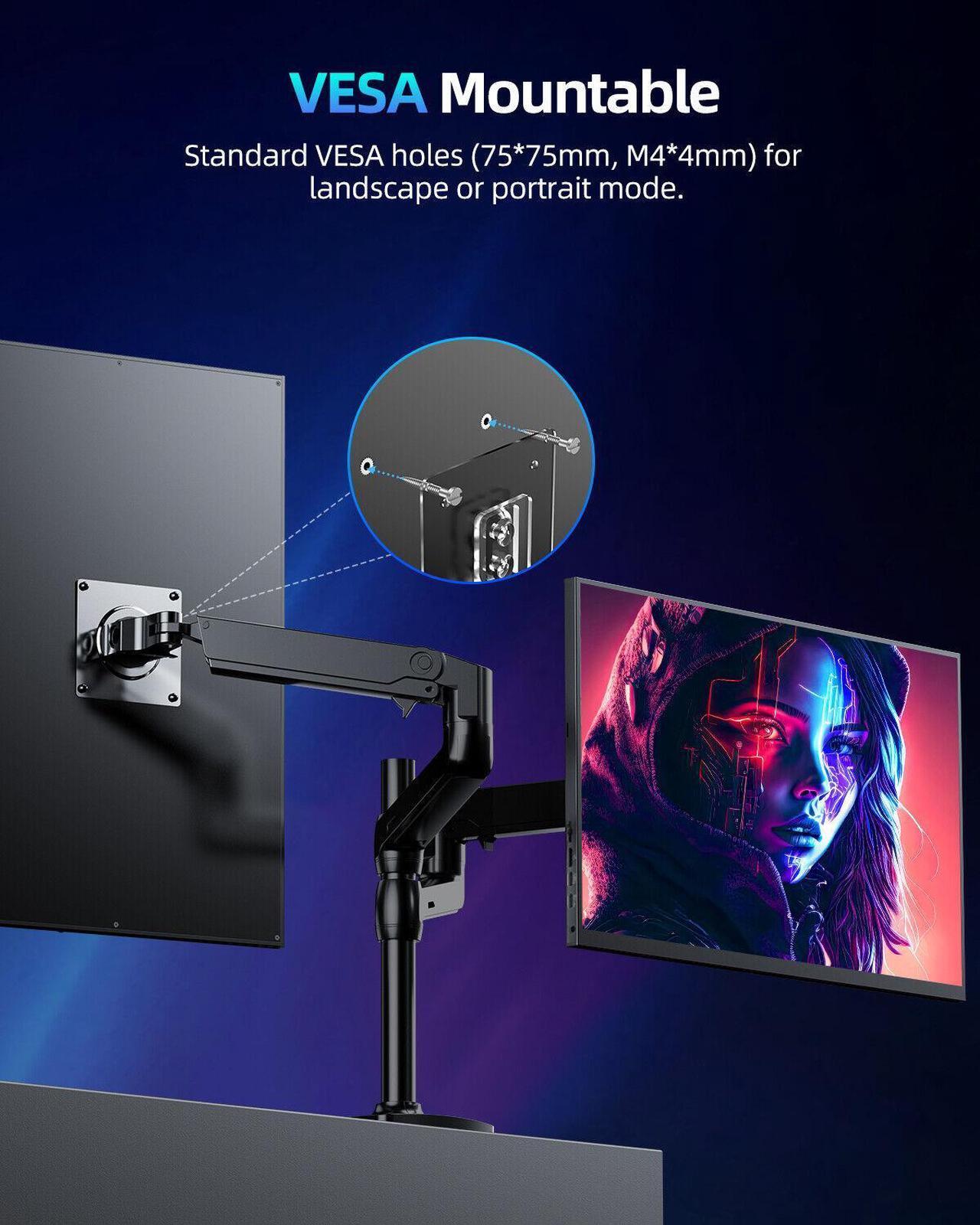 Alt view image 7 of 7 - UPERFECT 144 Hz Gaming Monitor 2560 x 1600 HDR Portable Monitor Narrow Border, Frosted Monitor Plug and Play, Widely Compatible With Housing and Integrated Speakers