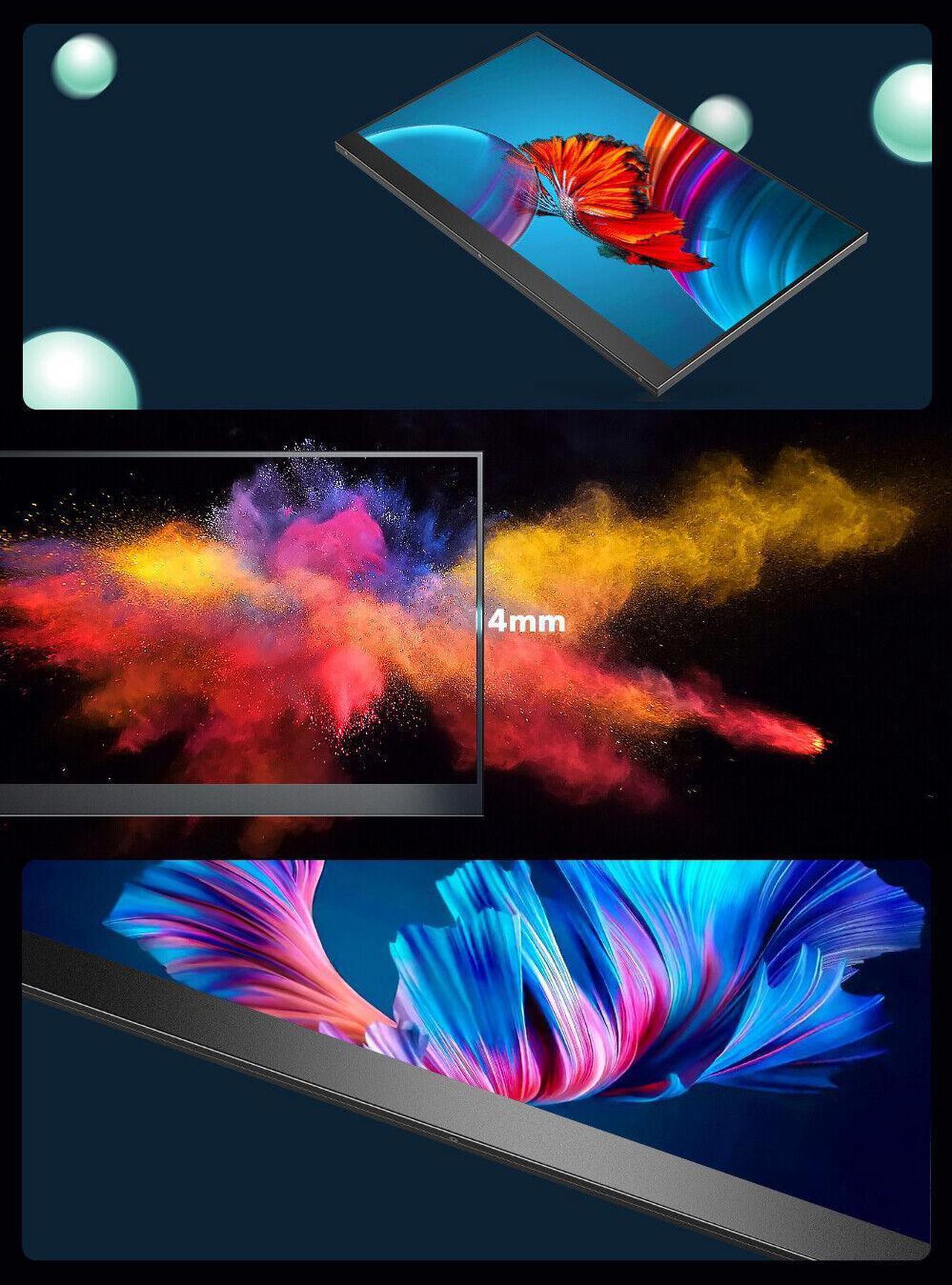 Alt view image 5 of 7 - UPERFECT Portable Monitor 17.3" 1080P, IPS HDR Computer Display, HDMI USB-C External Monitor for Laptop Monitor