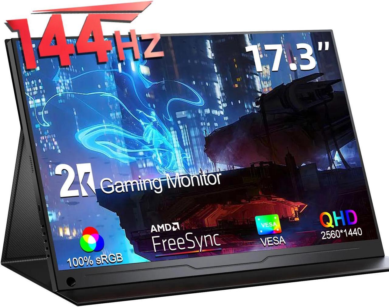 Main image of UPERFECT 2K 144Hz Portable Monitor 17.3" 1440P QHD Gaming Computer Monitor FreeSync