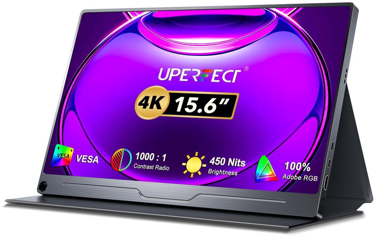 Main image of UPERFECT 15.6" 4K Ultra HD Portable Monitor - 600nits, 100% sRGB, IPS Panel, USB-C, Game & Multi-Device Compatible