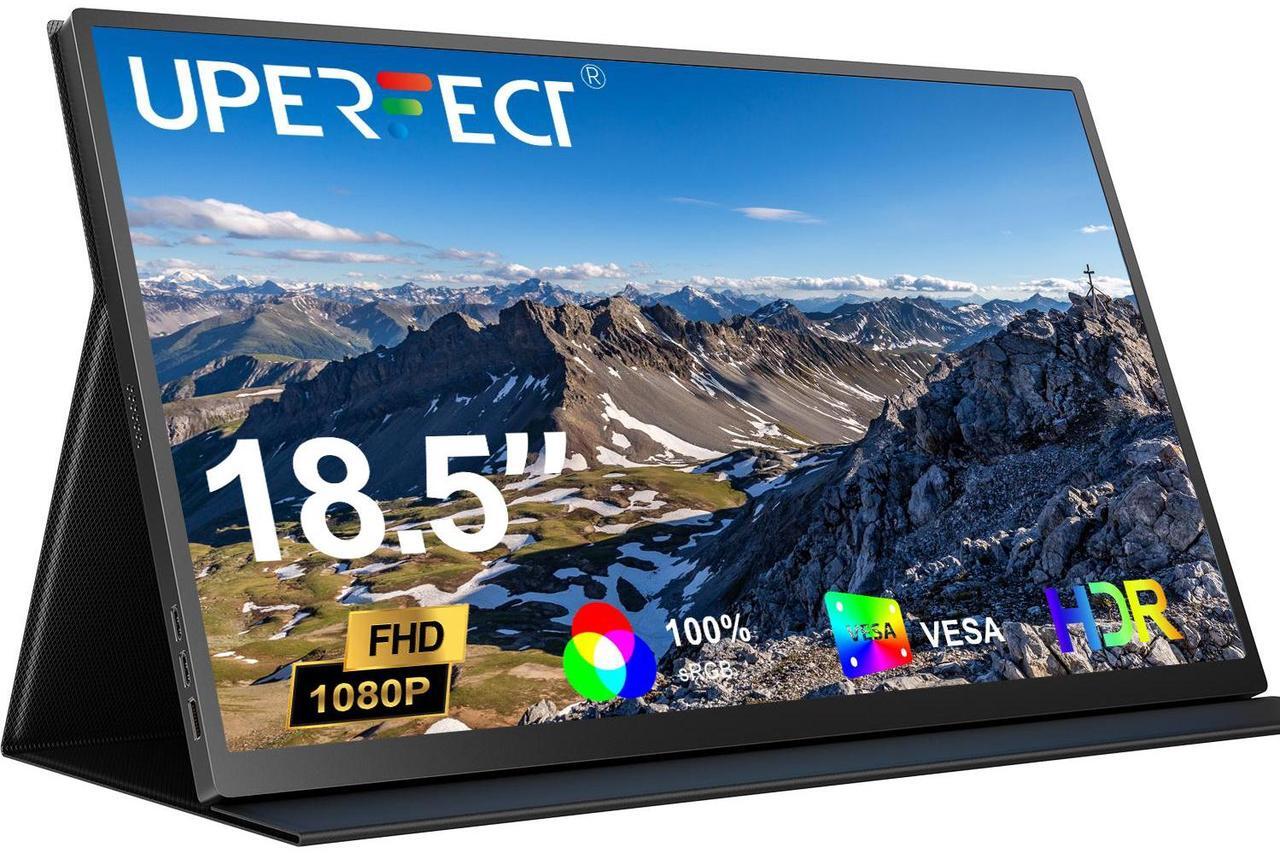 Main image of UPERFECT 18.5" 1080P Portable Monitor VESA & Speakers, Frameless IPS HDR Gaming Monitor