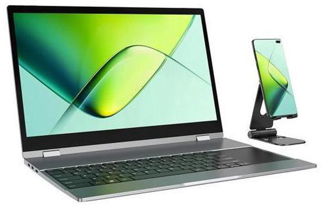 Alt view image 2 of 7 - UPERFECT Lapdock 15.6" 120Hz Touch Screen Wireless Keyboard Monitor Portable Monitor Multi-Functional with Wireless Charging Touchscreen Monitor
