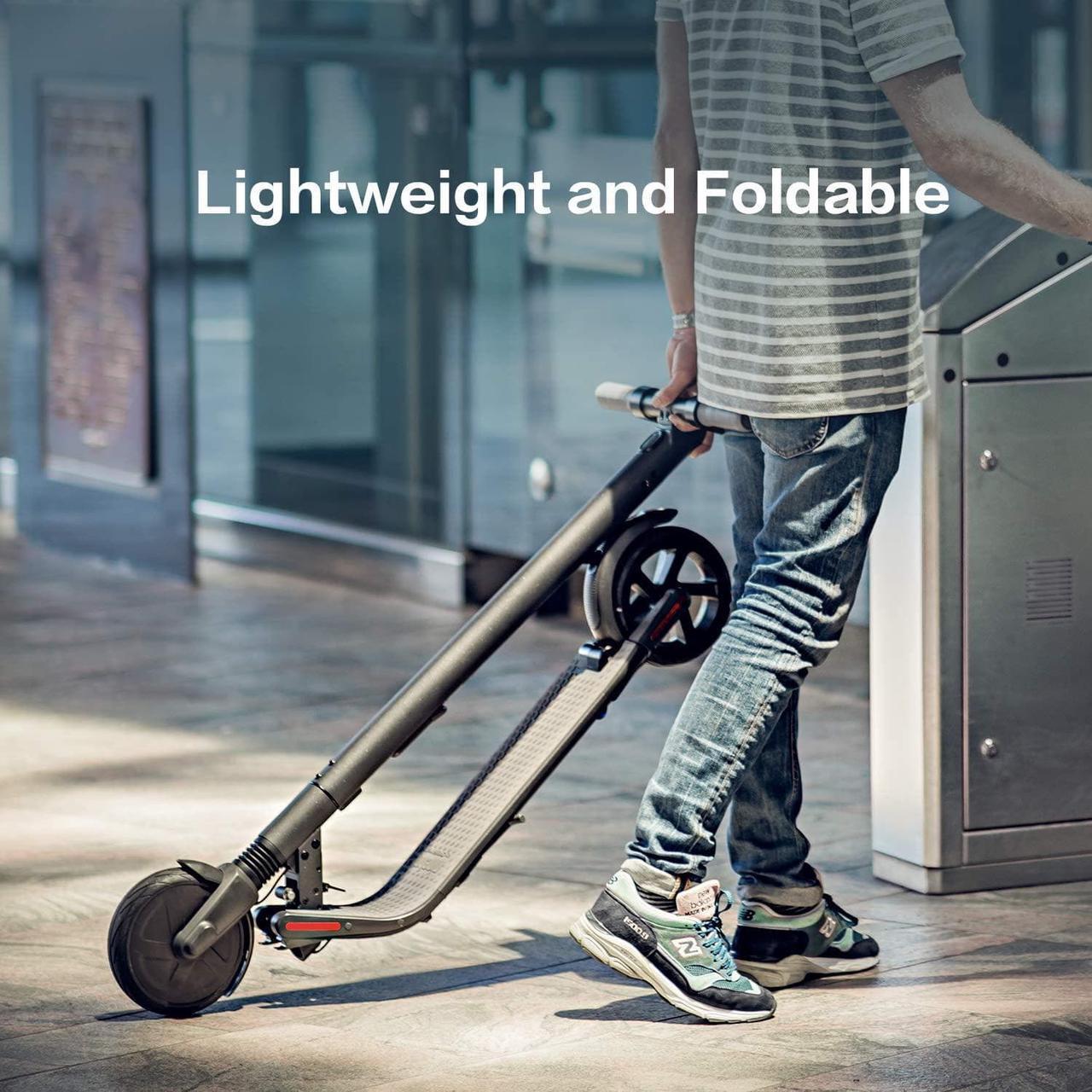 Alt view image 4 of 7 - Segway Ninebot ES2 Electric Kick Scooter, Lightweight and Foldable, Upgraded Motor Power, Dark Grey