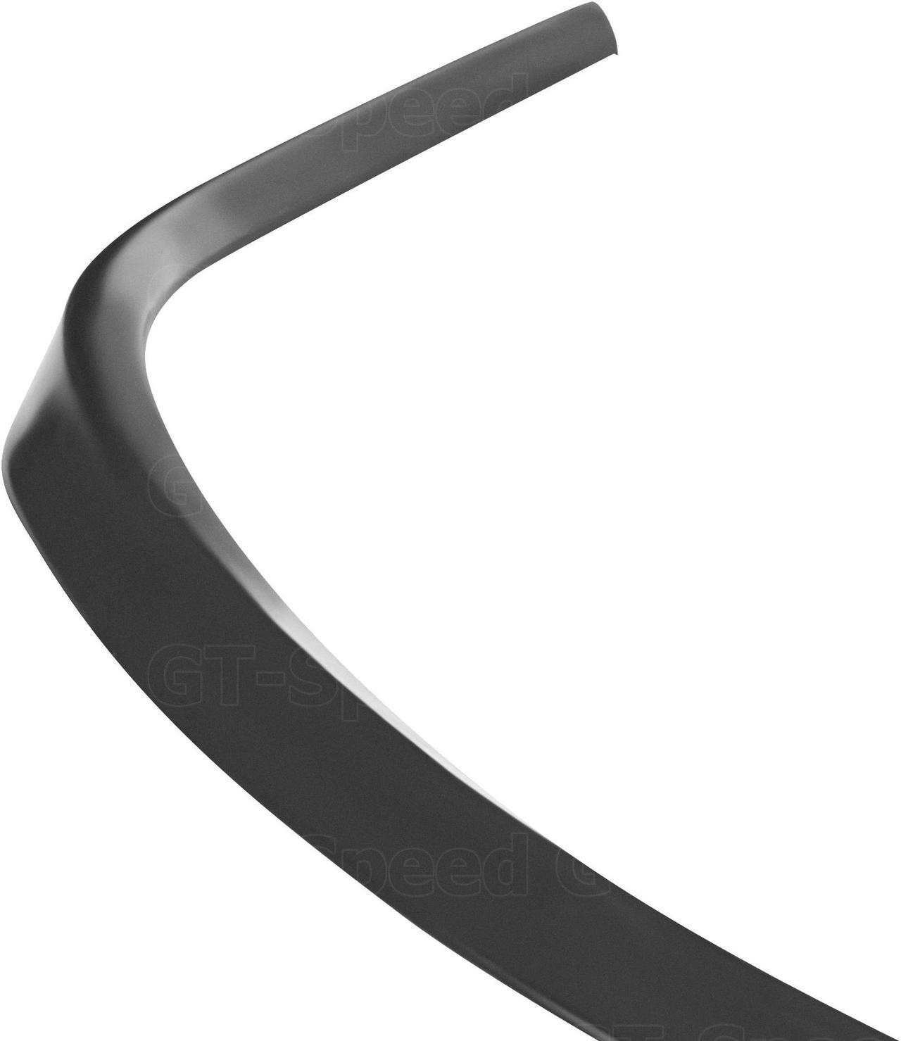 Alt view image 5 of 6 - GT-Speed OE Style PU Front Bumper Lip for 1999-2004 Ford Mustang Base GT - Single Pack, Unpaint Black, Come with Hardware