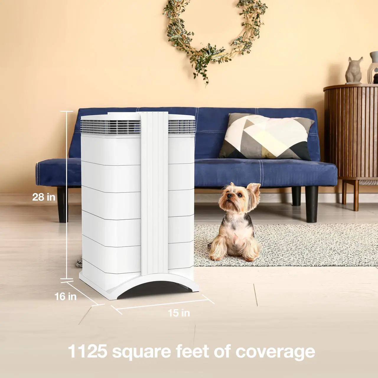 Alt view image 3 of 7 - IQAir HealthPro Plus XE Air Purifier - Smart HyperHEPA Filtration for Large Rooms up to 1125 sq ft - Viruses, Allergens, Smoke, Mold, Dust, Pet Dander, Swiss Made, WiFi Enabled