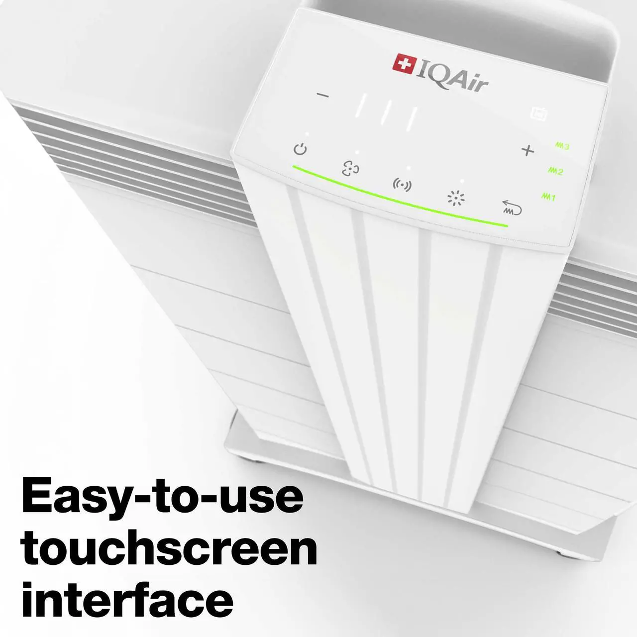 Alt view image 4 of 7 - IQAir HealthPro Plus XE Air Purifier - Smart HyperHEPA Filtration for Large Rooms up to 1125 sq ft - Viruses, Allergens, Smoke, Mold, Dust, Pet Dander, Swiss Made, WiFi Enabled