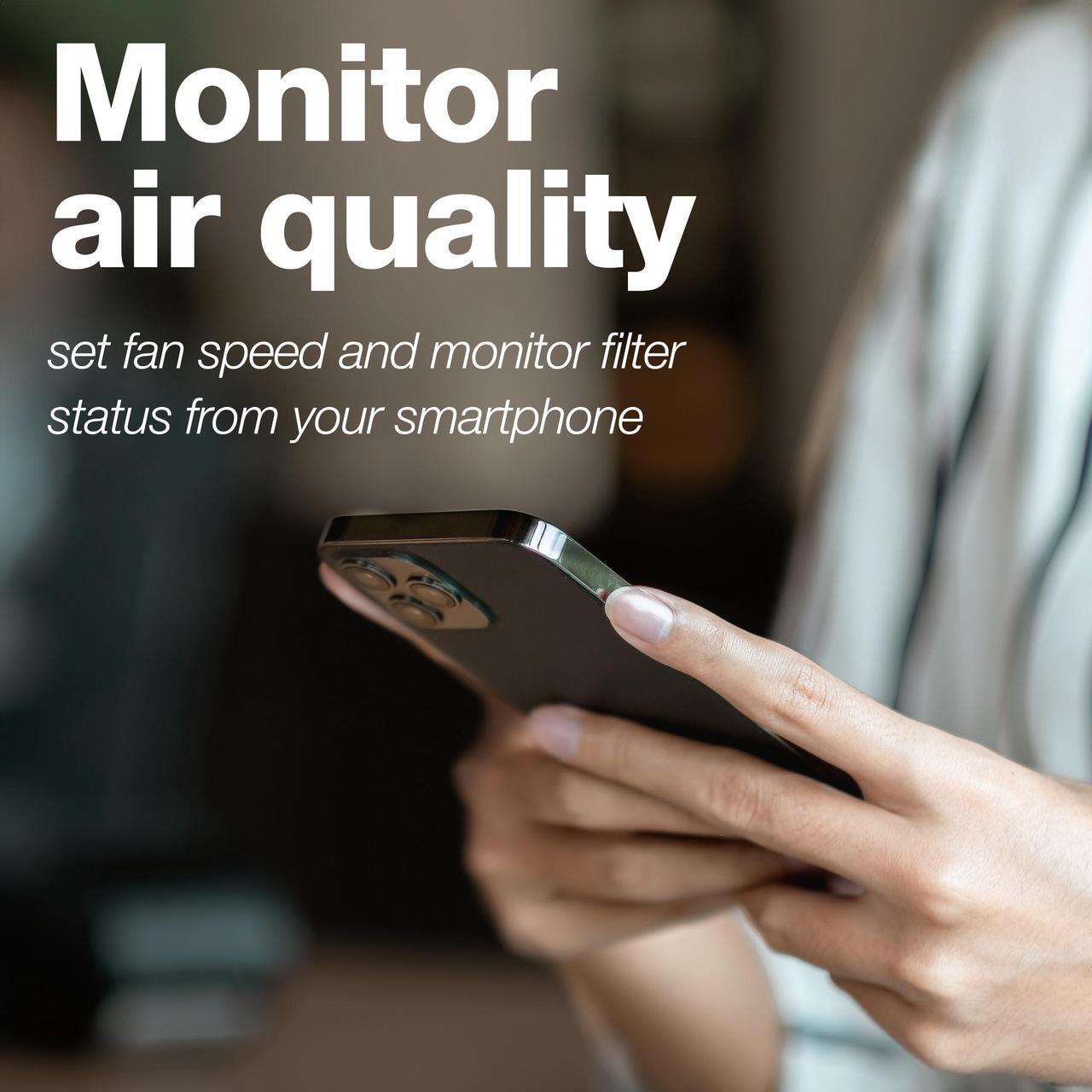 Alt view image 5 of 7 - IQAir GC MultiGas XE Air Purifier  Smart MultiGas Filtration for Rooms up to 1125 sq ft - Chemicals, Odors, VOCs, and Particles, Swiss Made, WiFi Enabled