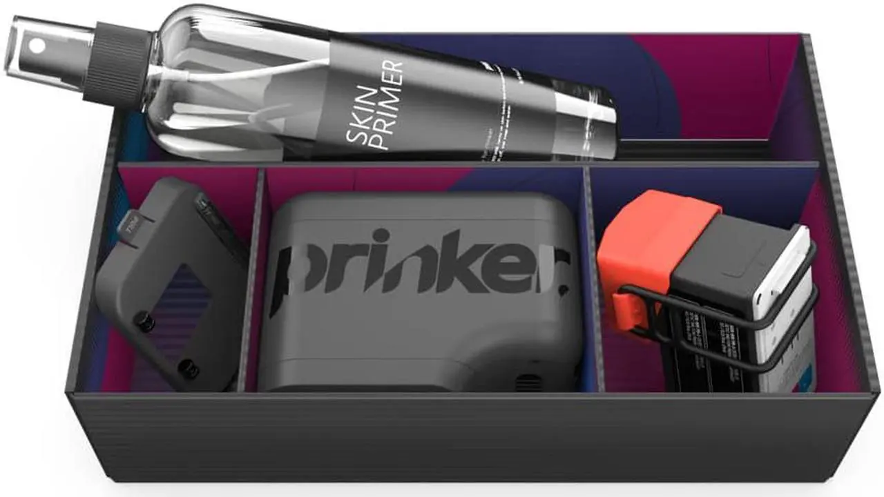 Alt view image 4 of 4 - Prinker M Temporary Tattoo Device Package for Your Instant Custom Temporary Tattoos with Premium Cosmetic Full Color - Compatible w/iOS & Android devices