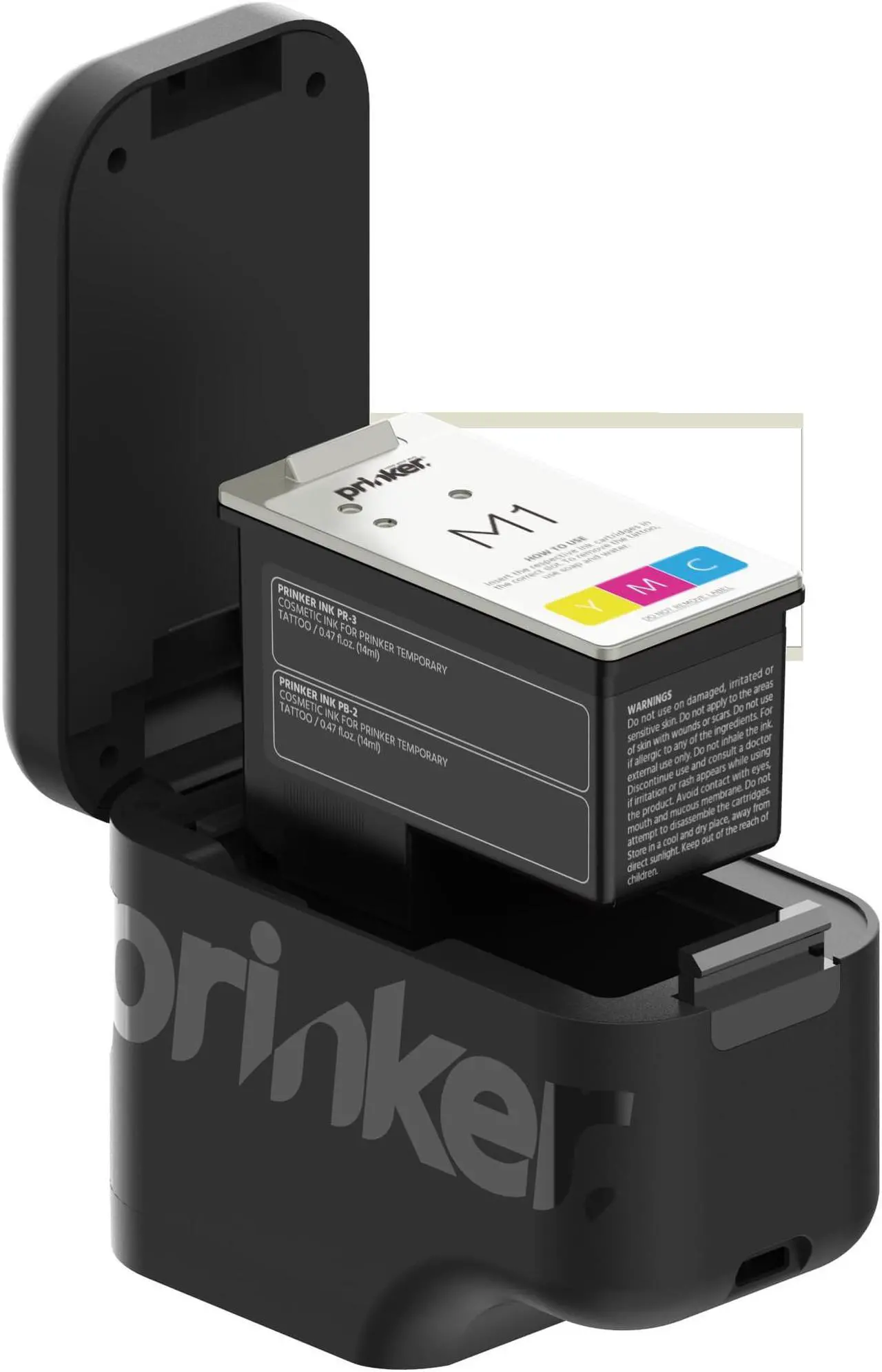 Alt view image 5 of 4 - Prinker M Temporary Tattoo Device Package for Your Instant Custom Temporary Tattoos with Premium Cosmetic Full Color - Compatible w/iOS & Android devices