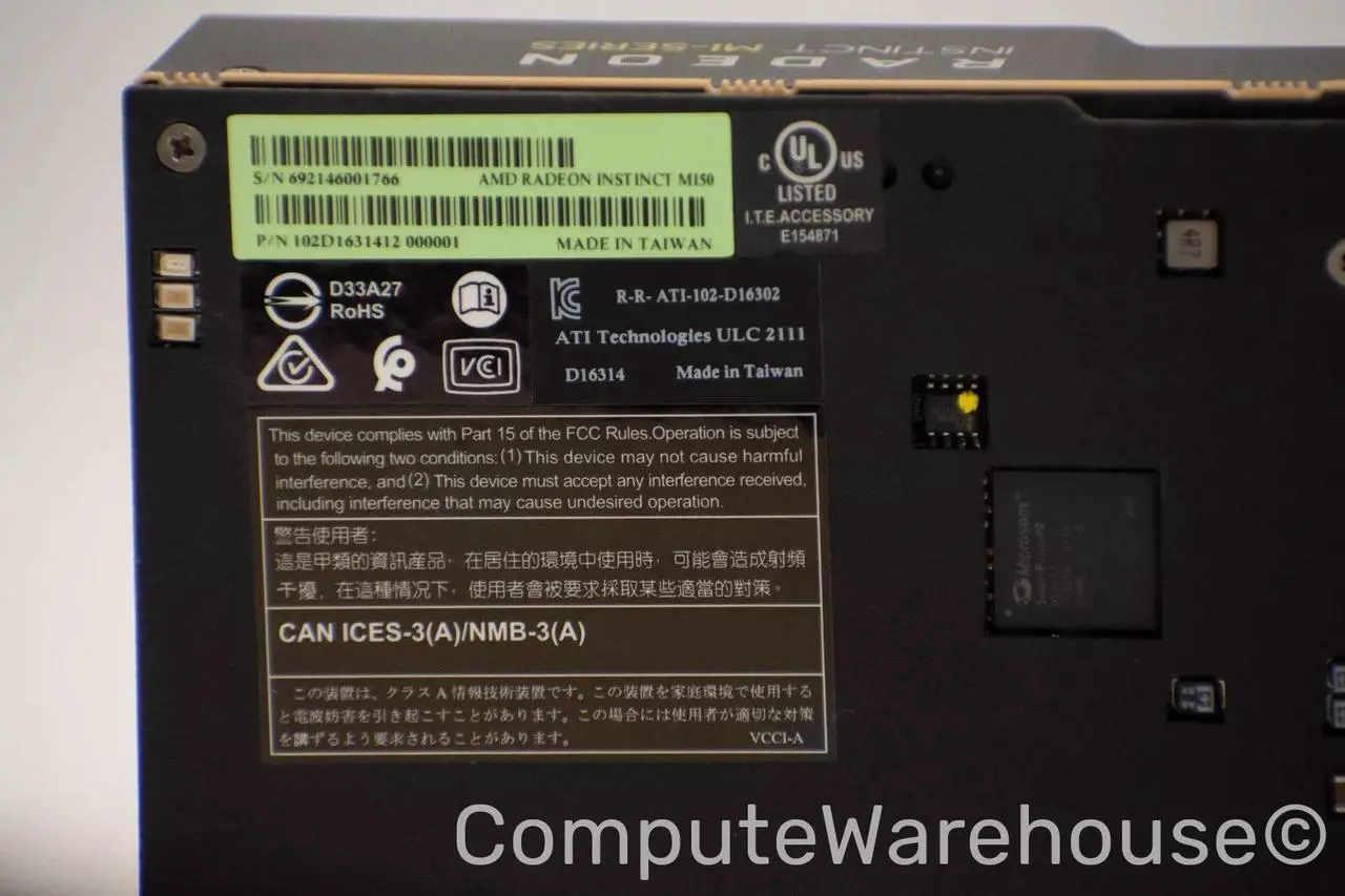 Alt view image 3 of 4 - AMD Radeon Instinct Mi50 Accelerator 16GB HBM2 Machine Learning, HPC, AI, GPU