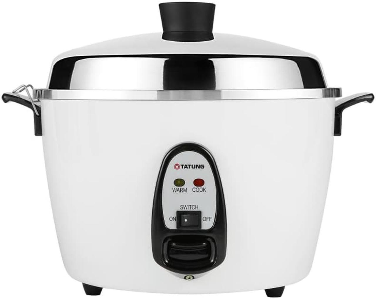 Main image of TATUNG 10 Cups Multifunction Indirect Heat Rice Cooker Steamer and
Warmer, TAC-10G-SF, White, 4L, Aluminum Outer, Stainless Inner Pot