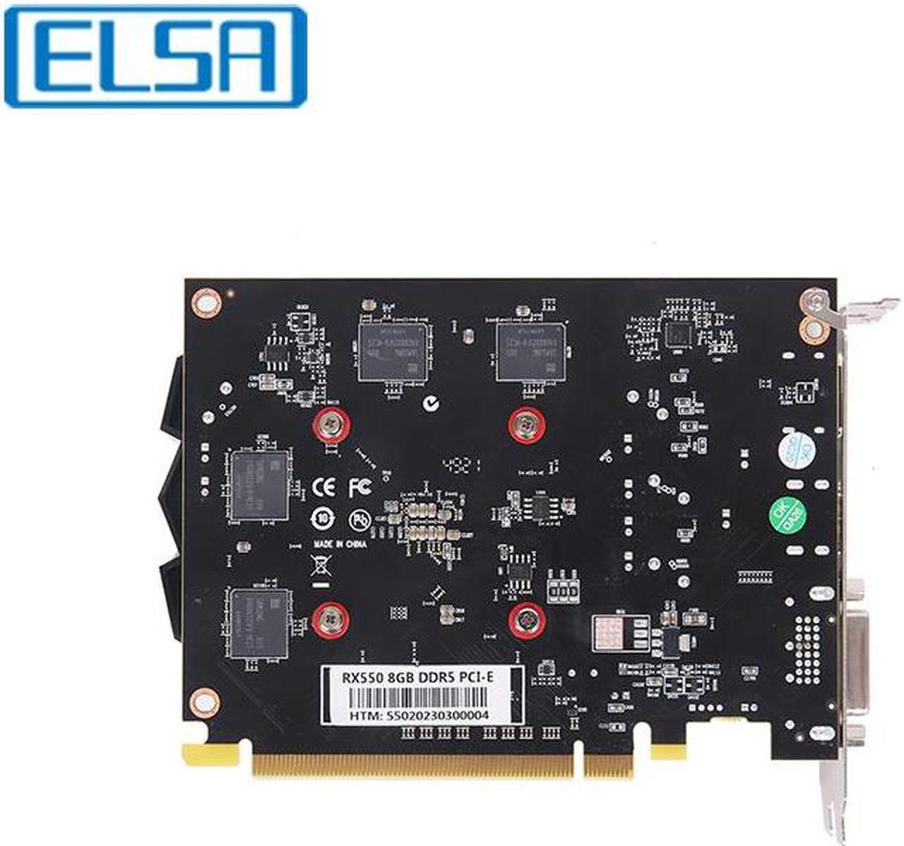 Alt view image 3 of 7 - ELSA AMD Radeon RX 550 8GB GDDR5 128-Bit PCI Express 3.0 x 8 Video Card 1 x HDMI,1 x DP,1 x DVI-D,Desktop Computer PC Video Gaming Graphics Card