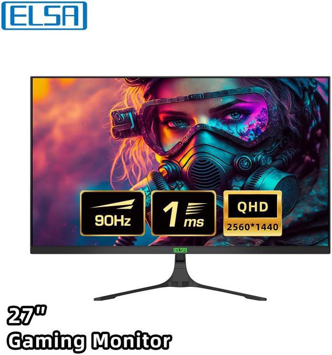 ELSA 27'' QHD IPS 90HZ Gaming Monitor 2560x1440 (2K) FreeSync 105% sRGB 1 x DisplayPort 1.4, 1 x HDMI 2.1, EA272S