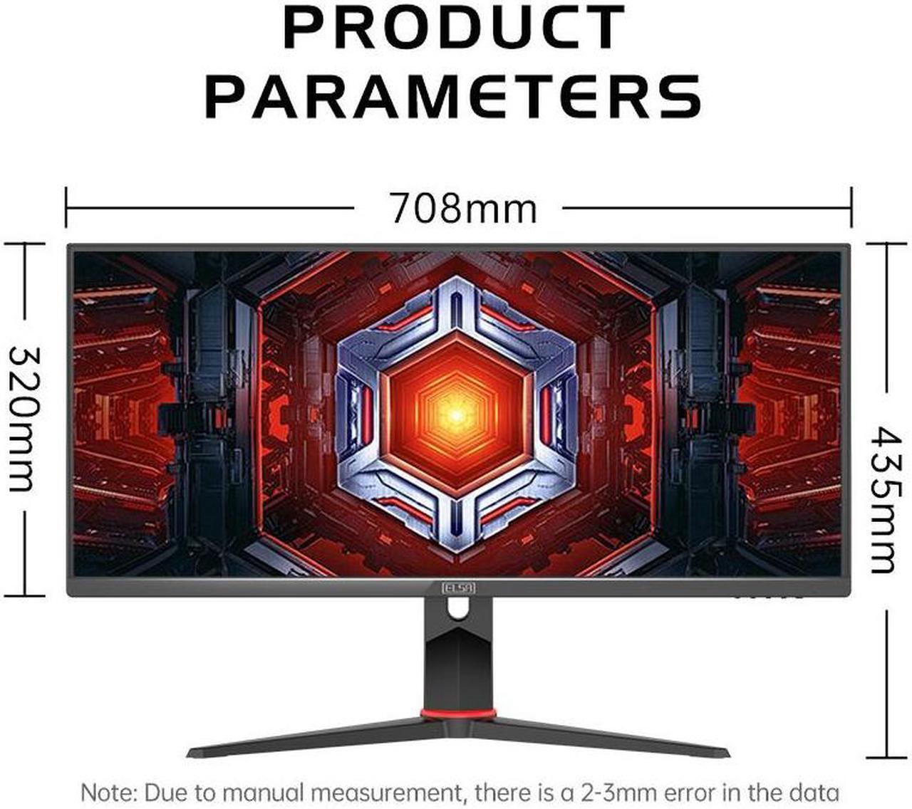 Alt view image 5 of 7 - ELSA 30'' Ultrawide 21:9 WFHD 2560x1080 200hz 1ms Response IPS Gaming Monitor FreeSync 104% sRGB DisplayPort,HDMI,30G1P