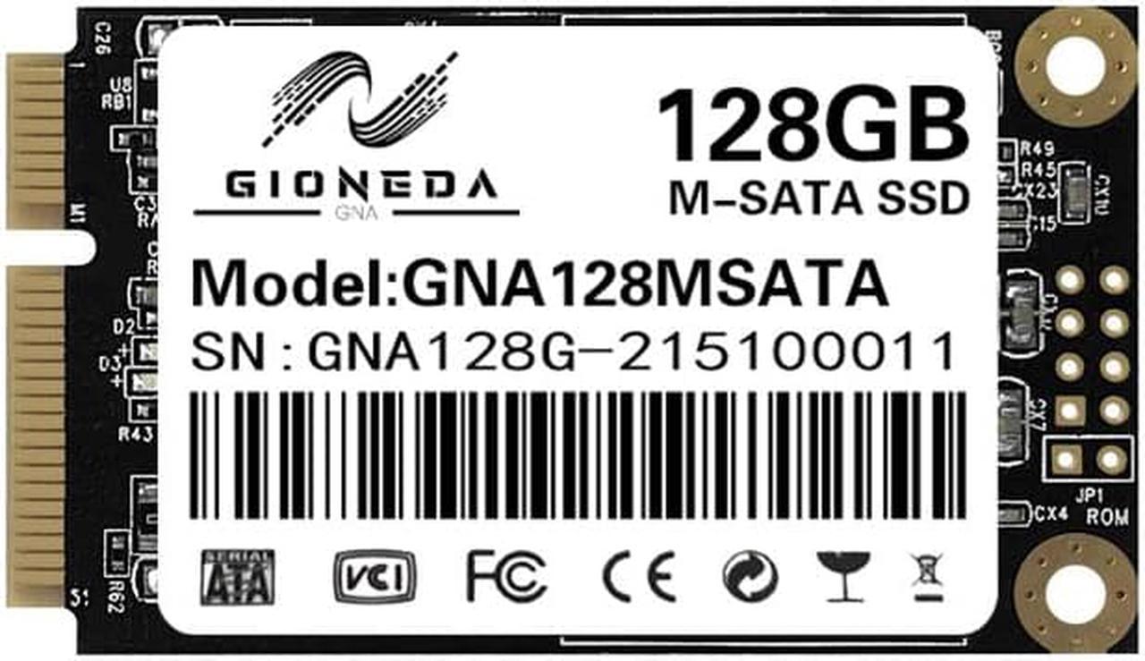 Gioneda mSATA SSD 128GB/256GB/512GB/1TB/2TB Internal Solid State Drive High Speed MSATA 6 Gb/S Desktop Laptop Office 128GB