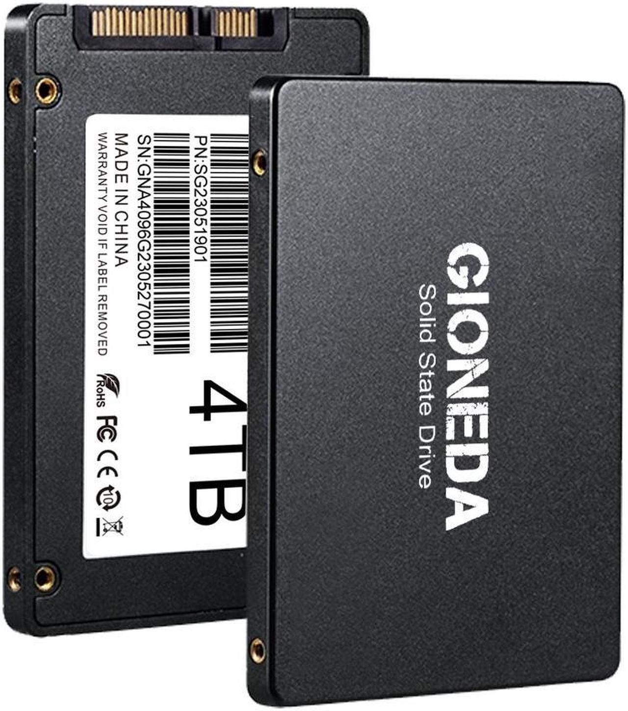 Gioneda 4TB/2TB SSD 3D NAND SATA III 6Gb/s, 2.5" Internal Solid State Drive up to 540MB/s, Upgrade PC or Laptop Memory and Storage for IT Pros, Creators, Everyday Users, Compatible with SATA II&1