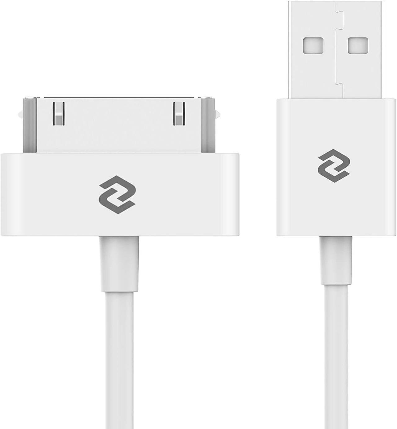 JETech USB Sync and Charging Cable for iPhone 4/4s, iPhone 3G/3GS, iPad 1/2/3, iPod, 3.2 Feet (White)