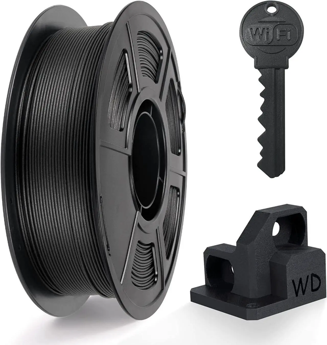 Main image of IEMAI PETG Carbon Fiber Filament 1.75mm, Matte Black PETG-CF, Heat-Resistant, High Strength & Rigidity 3D Printer Filament, 1kg Spool Designed for Complex Models and Functional Parts