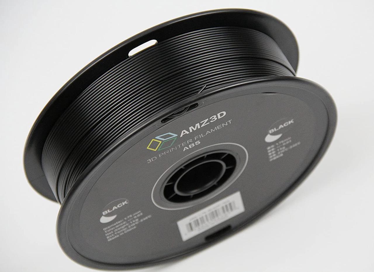 ABS 1.75mm Black ABS 3D Printer Filament - 1kg Spool (2.2 lbs)