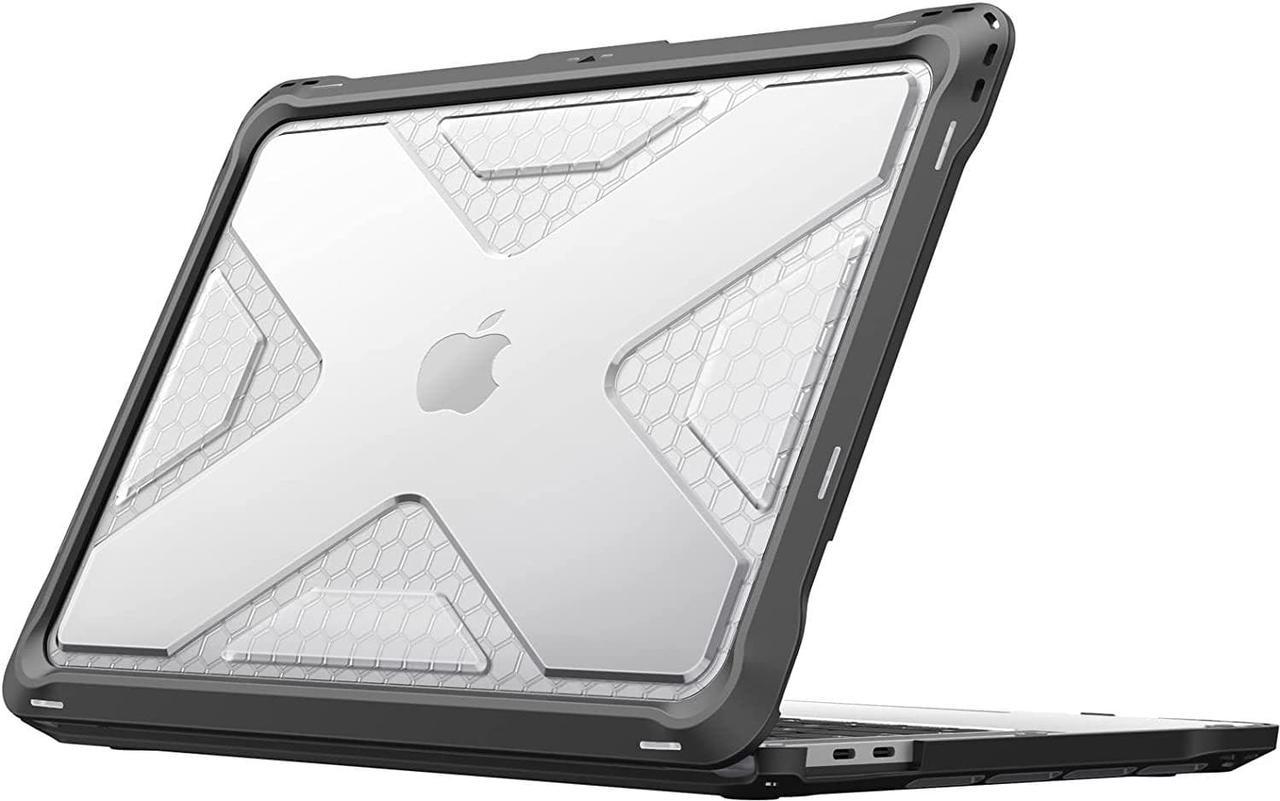 Fintie Case for MacBook Pro 13 Inch A2338(M2 M1) A2251 A2289 A2159 A1989 A1706 A1708 (2016-2022) - Heavy Duty Hard Shell Cover with TPU Bumper for MacBook Pro 13 with/Without Touch Bar, Clear