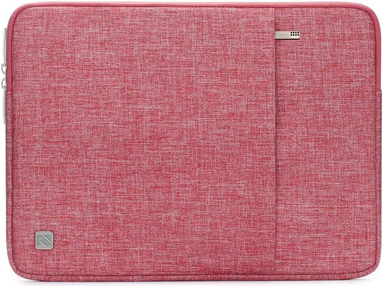 NIDOO 14 Inch Laptop Sleeve Water-Resistant Computer Case Portable Carrying Bag for 13.5'' Microsoft Surface Book / 15.6'' Lenovo Thinkpad T590 / 14'' Dell Inspiron 5480/5481 / 5482/5490, Pink