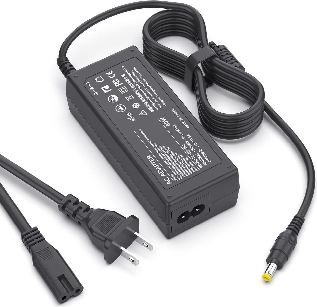 12V 5A Power Supply AC DC Adapter Charger for Dell 22'' 23'' 24'' Screen LED LCD Monitor S2340M ADP-40DD B S2240L PA-1041-71 S2240T S2440L S2316H S2316M S2318HN S2340L S2740L S2240M Monitor Power Cord