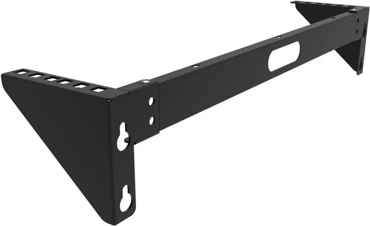 Alt view image 2 of 6 - QiaoYoubang 2U Foldable Wall Mount Patch Panel Bracket -Vertical Wall Mount Rack for 19 inches Networking Equipments Including Hardware, Welcome to consult