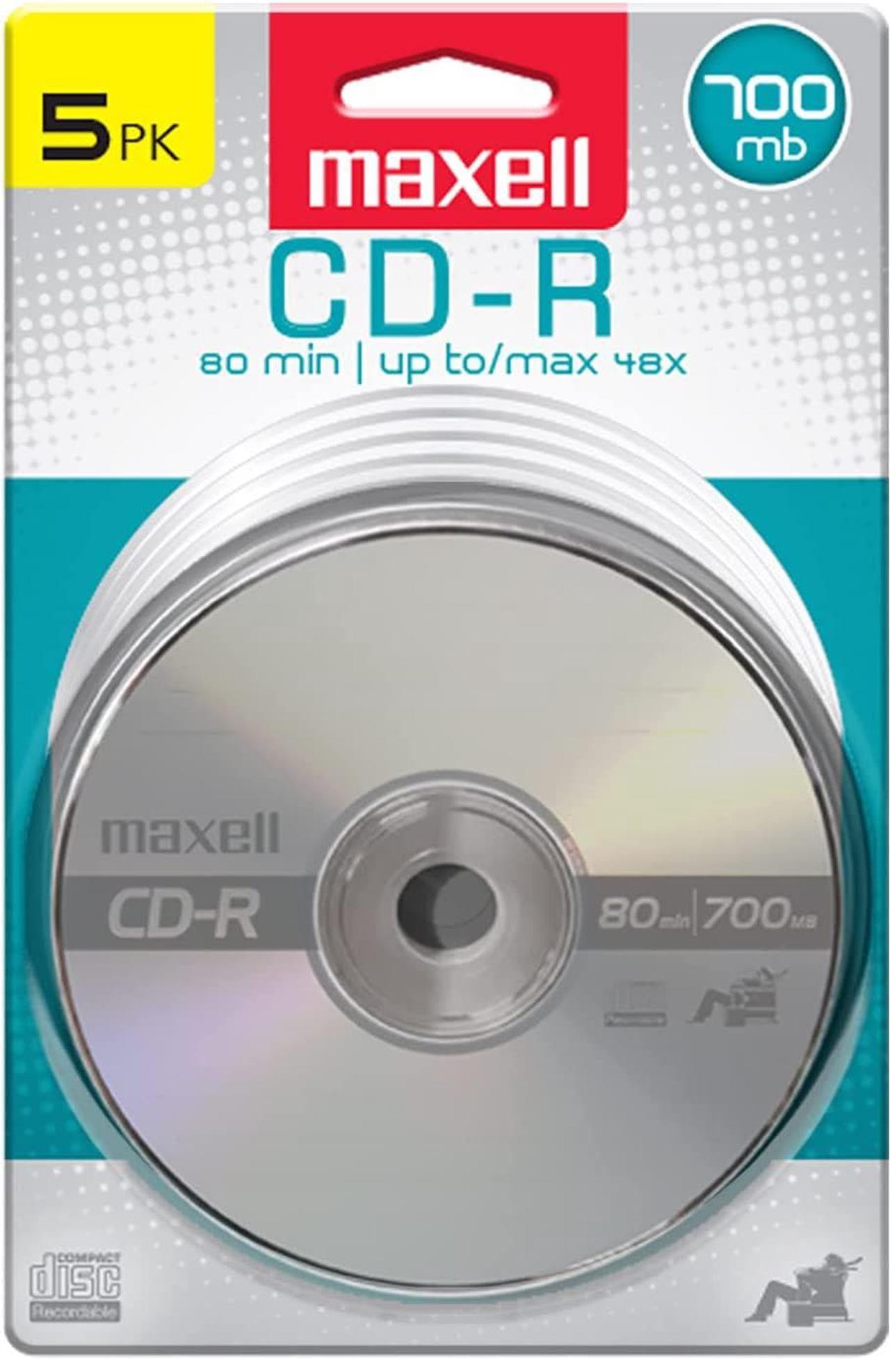 Maxell 648220 CD-R 700, 5 Pack-Card  (648220)