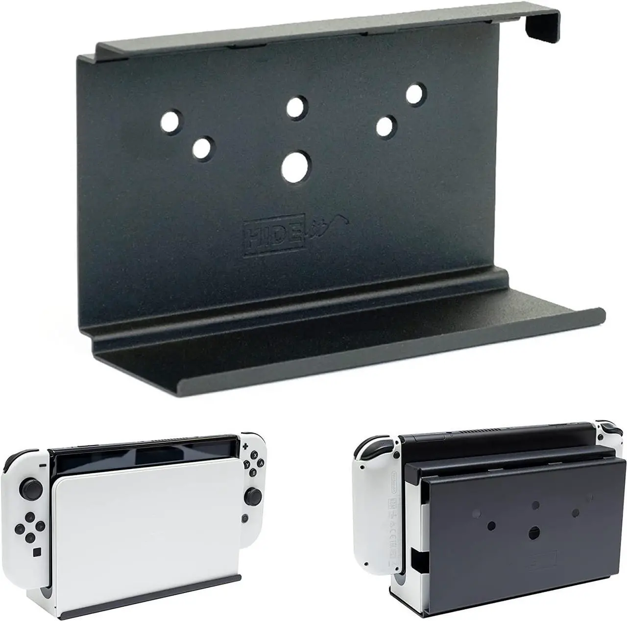 Main image of HIDEit Mounts Switch Wall Mount - American Company, Steel Mount for Nintendo Switch and Nintendo Switch OLED to Safely Store Your Switch Console