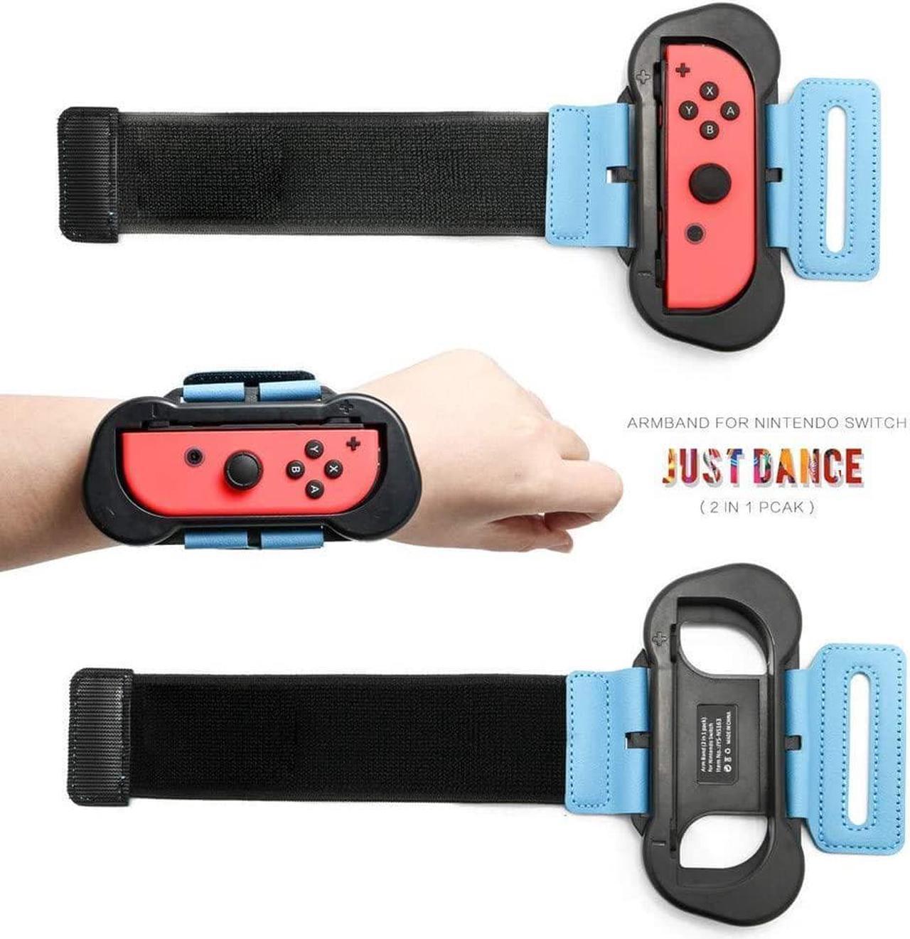 Wrist Bands for Nintendo Switch Controller Game Just Dance, Adjustable Elastic Strap for Joy-Cons Controller(2 Packs)